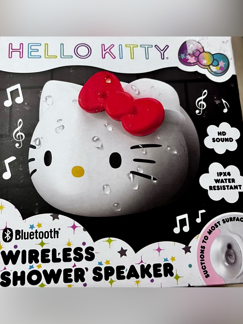 Hello Kitty White Speaker with Red Bow Bluetooth Shower Speaker- Brand New